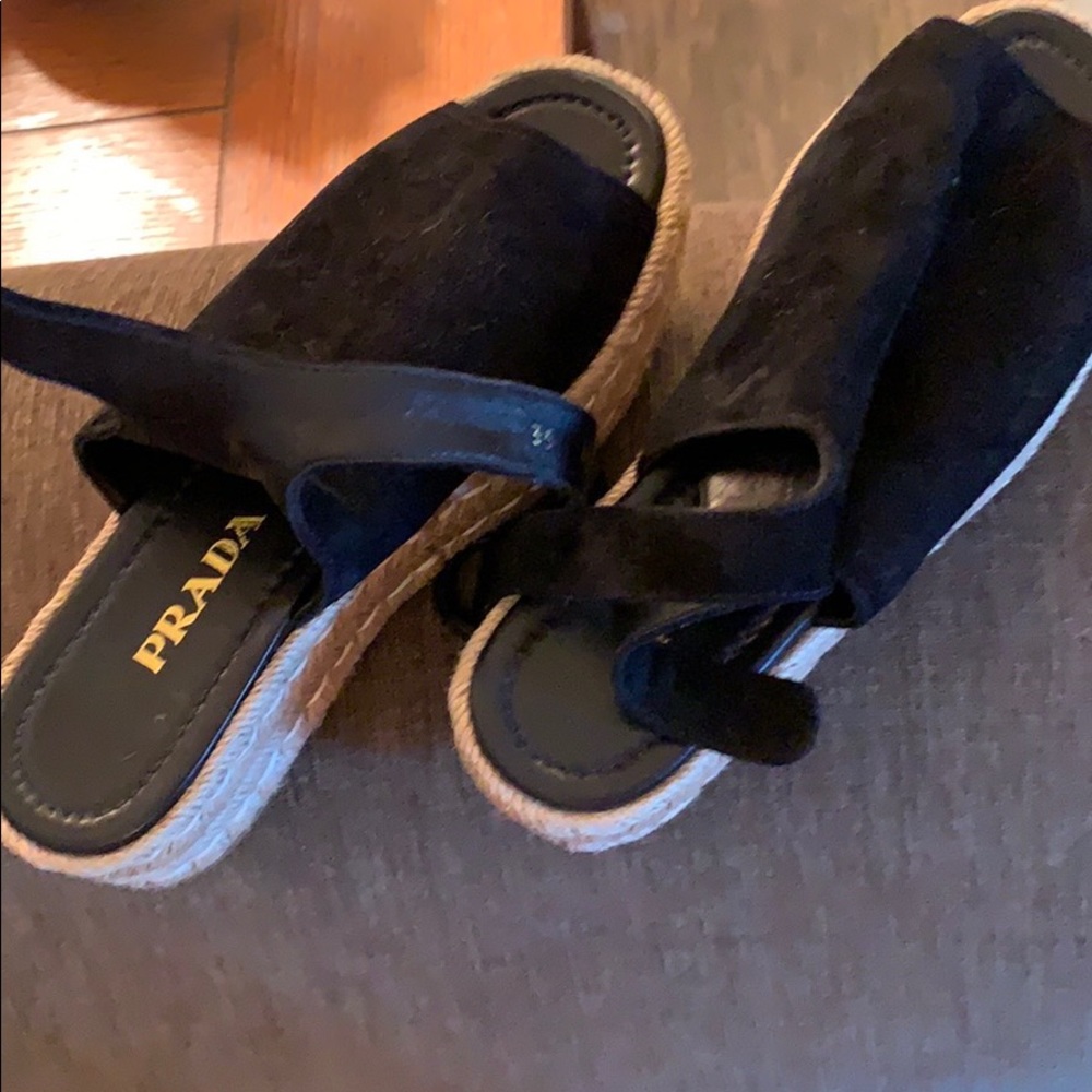 Prada wedges